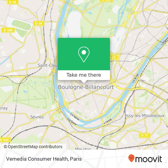 Vemedia Consumer Health map