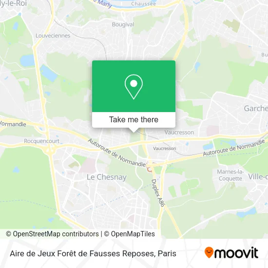 Aire de Jeux Forêt de Fausses Reposes map
