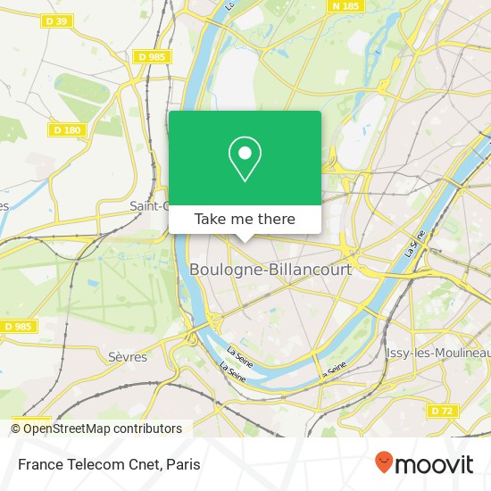 France Telecom Cnet map