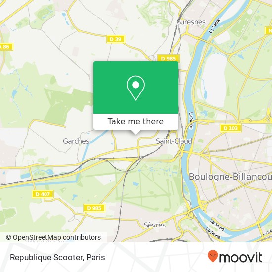 Mapa Republique Scooter