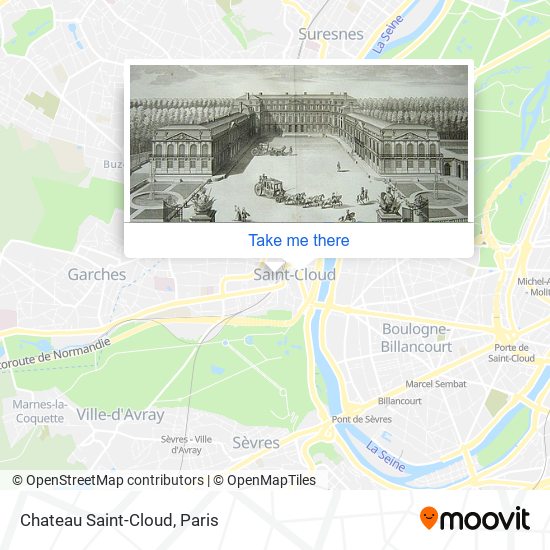 Mapa Chateau Saint-Cloud