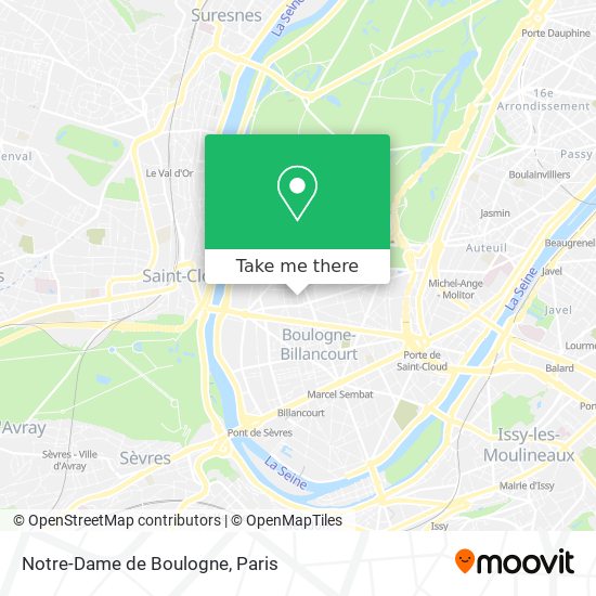 Mapa Notre-Dame de Boulogne