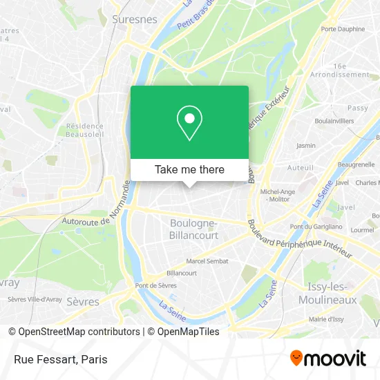 Mapa Rue Fessart