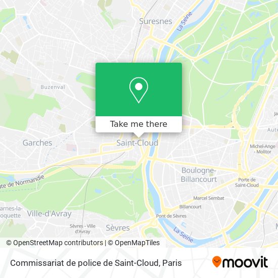 Commissariat de police de Saint-Cloud map