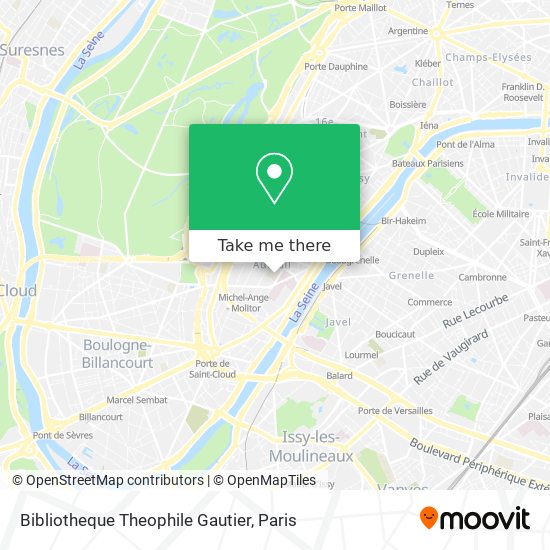 Bibliotheque Theophile Gautier map
