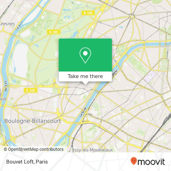 Mapa Bouvet Loft