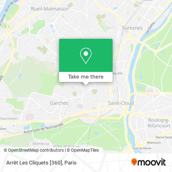 Arrêt Les Cliquets [360] map