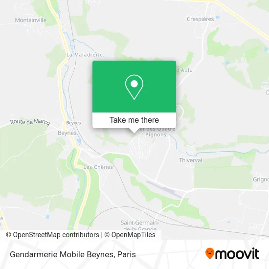 Gendarmerie Mobile Beynes map