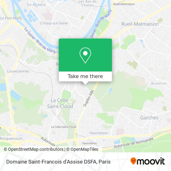 Mapa Domaine Saint-Francois d'Assise DSFA