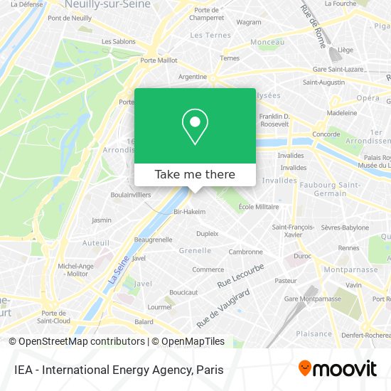Mapa IEA - International Energy Agency