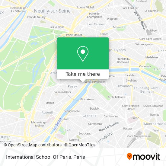 International School Of Paris map