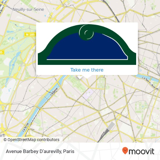 Avenue Barbey D'aurevilly map