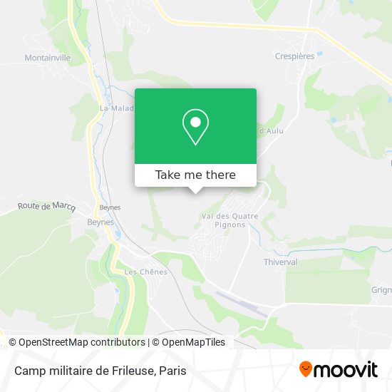 Camp militaire de Frileuse map