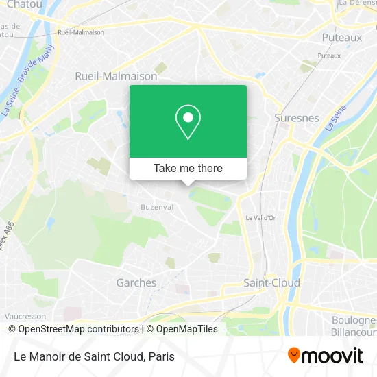 Le Manoir de Saint Cloud map