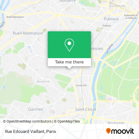 Mapa Rue Edouard Vaillant