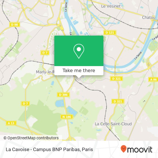 La Cavoise - Campus BNP Paribas map