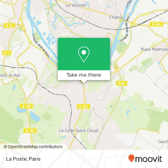 La Poste map