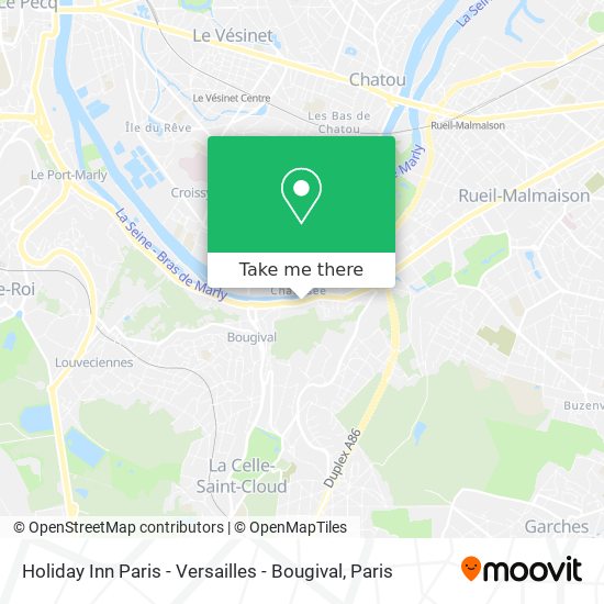 Mapa Holiday Inn Paris - Versailles - Bougival