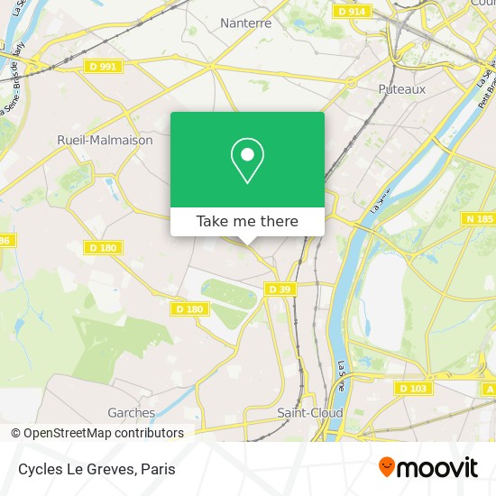 Cycles Le Greves map