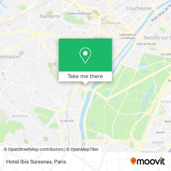 Hotel Ibis Suresnes map