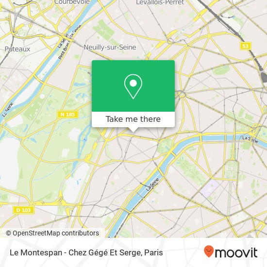 Le Montespan - Chez Gégé Et Serge map