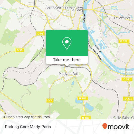 Mapa Parking Gare Marly