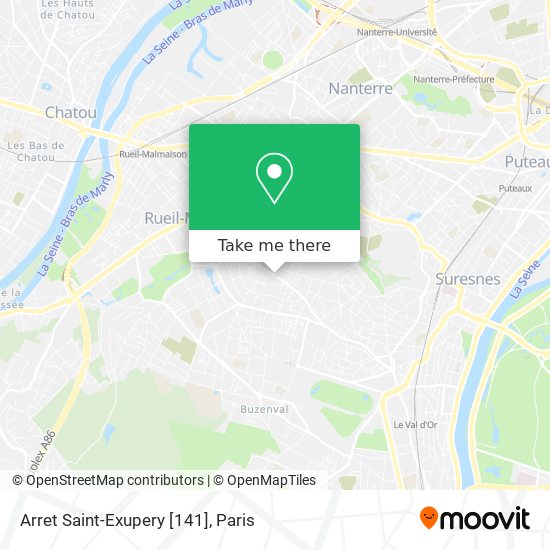 Arret Saint-Exupery [141] map