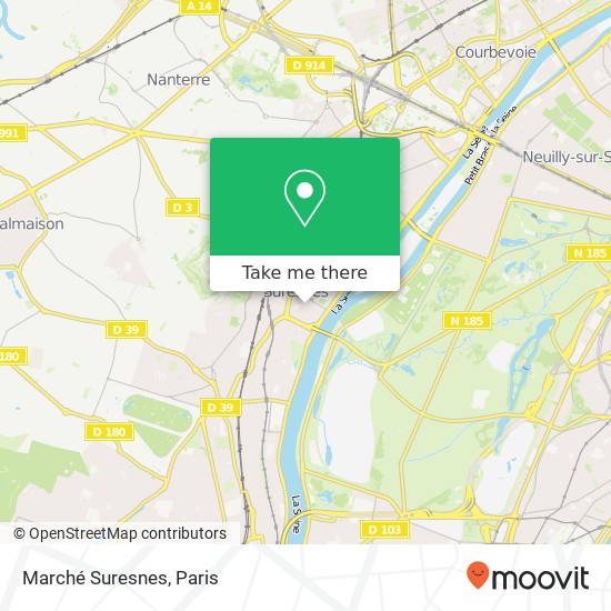 Marché Suresnes map