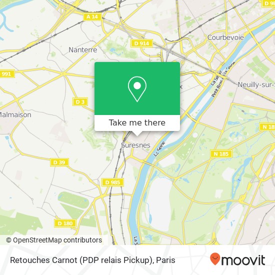 Retouches Carnot (PDP relais Pickup) map