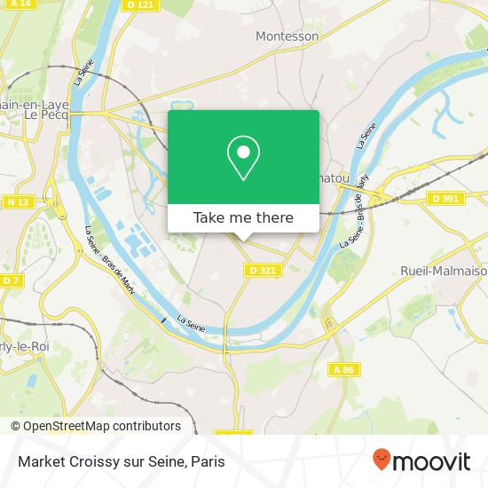 Market Croissy sur Seine map