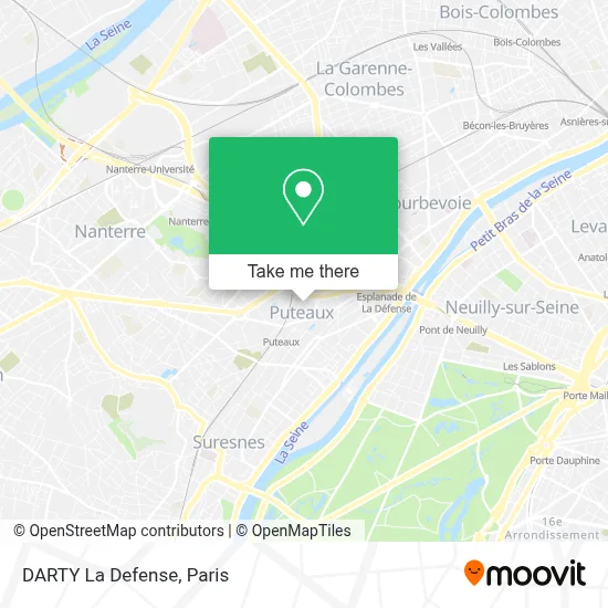 DARTY La Defense map