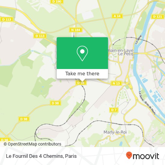 Le Fournil Des 4 Chemins map