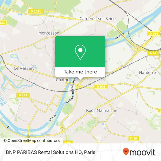 BNP PARIBAS Rental Solutions HQ map