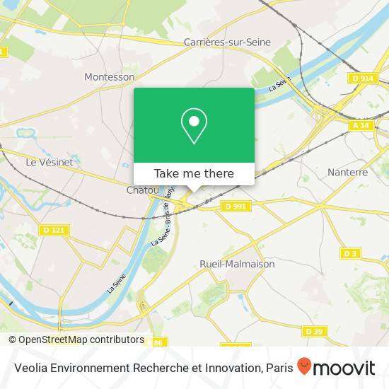 Mapa Veolia Environnement Recherche et Innovation