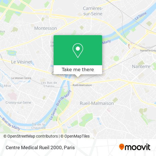 Mapa Centre Medical Rueil 2000