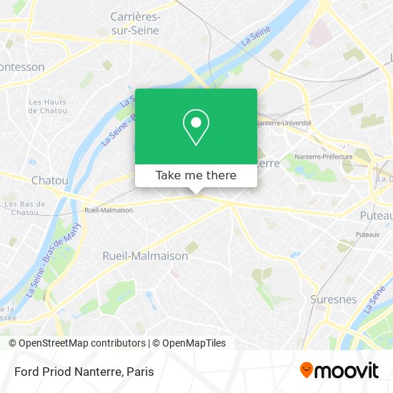 Mapa Ford Priod Nanterre