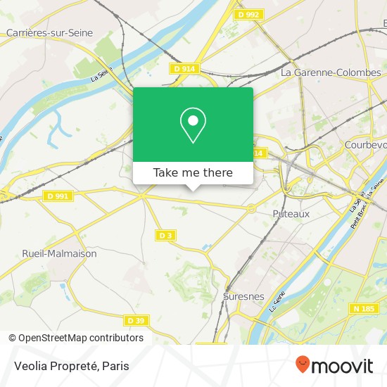 Veolia Propreté map