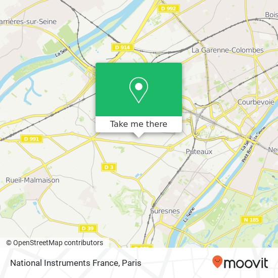 National Instruments France map