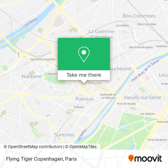 Flying Tiger Copenhagen map