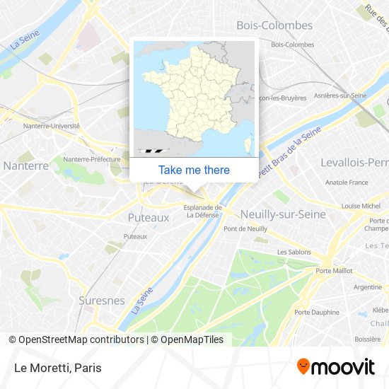 Mapa Le Moretti