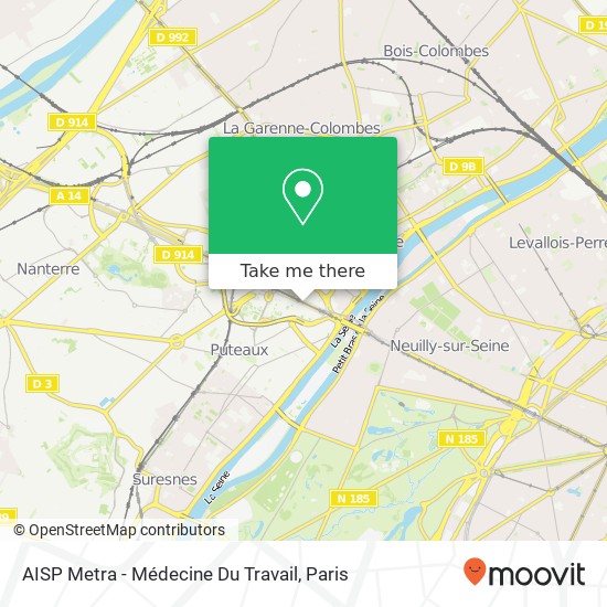 AISP Metra - Médecine Du Travail map