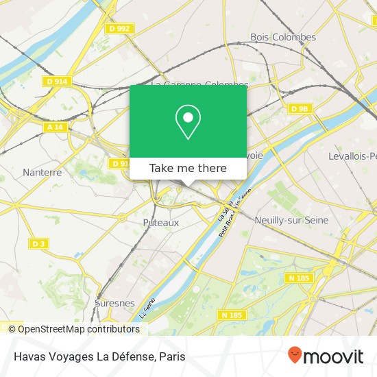 Havas Voyages La Défense map