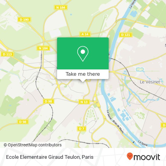 Mapa Ecole Elementaire Giraud Teulon