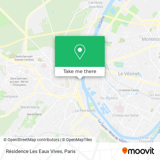 Résidence Les Eaux Vives map