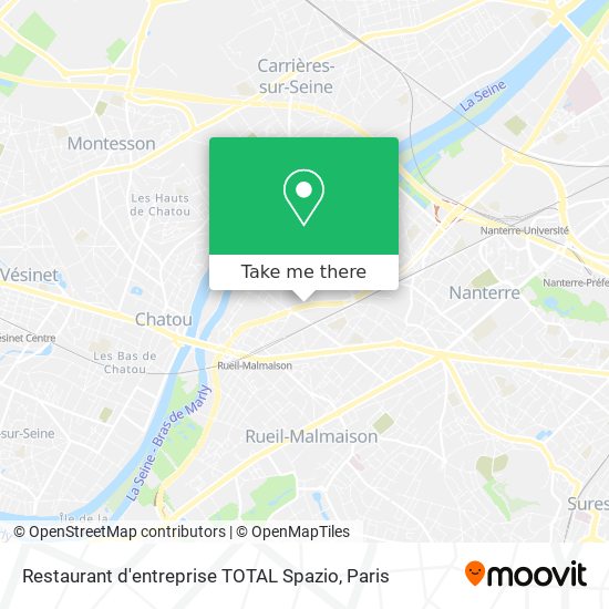 Restaurant d'entreprise TOTAL Spazio map