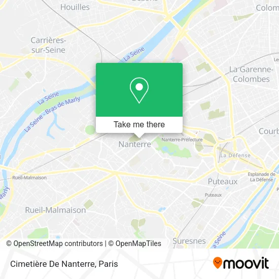 Cimetière De Nanterre map