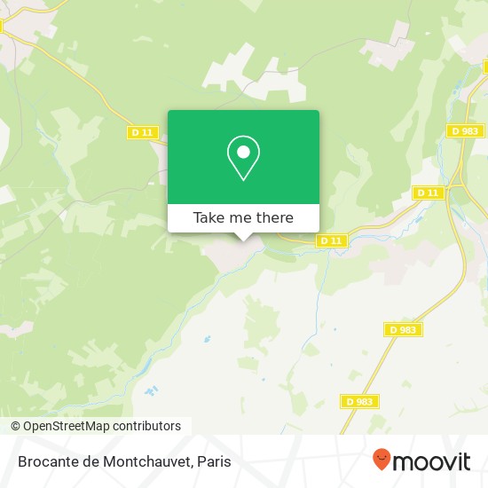 Brocante de Montchauvet map