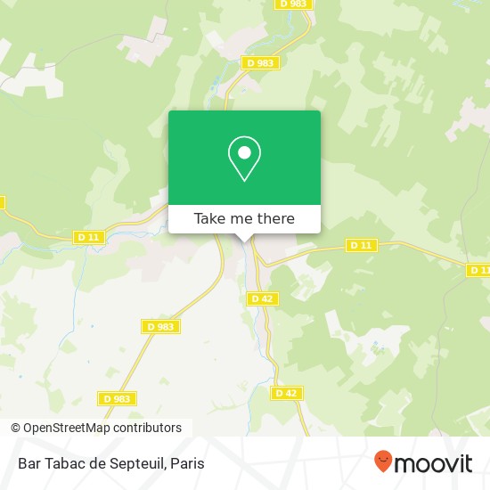 Bar Tabac de Septeuil map