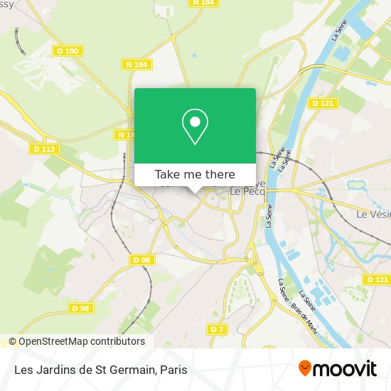 Mapa Les Jardins de St Germain