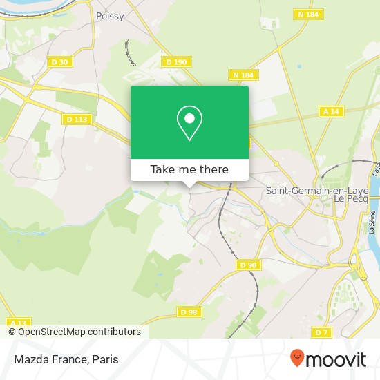 Mapa Mazda France